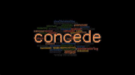 concede meaninh|concede synonym.